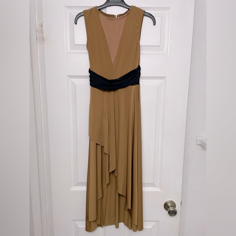 Tan contemporary modern dance costume